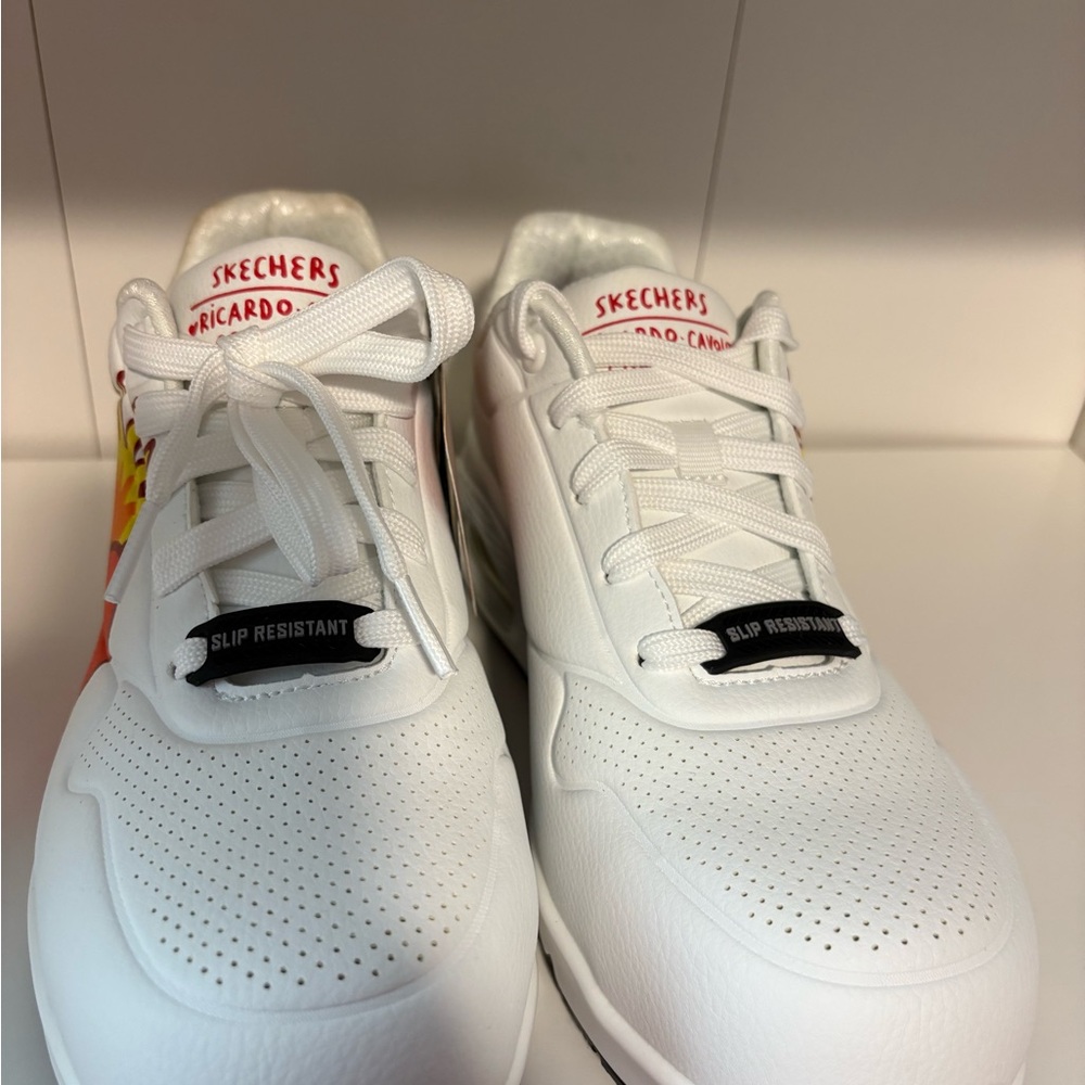 Skechers Men's White Slip Resistant Shoes